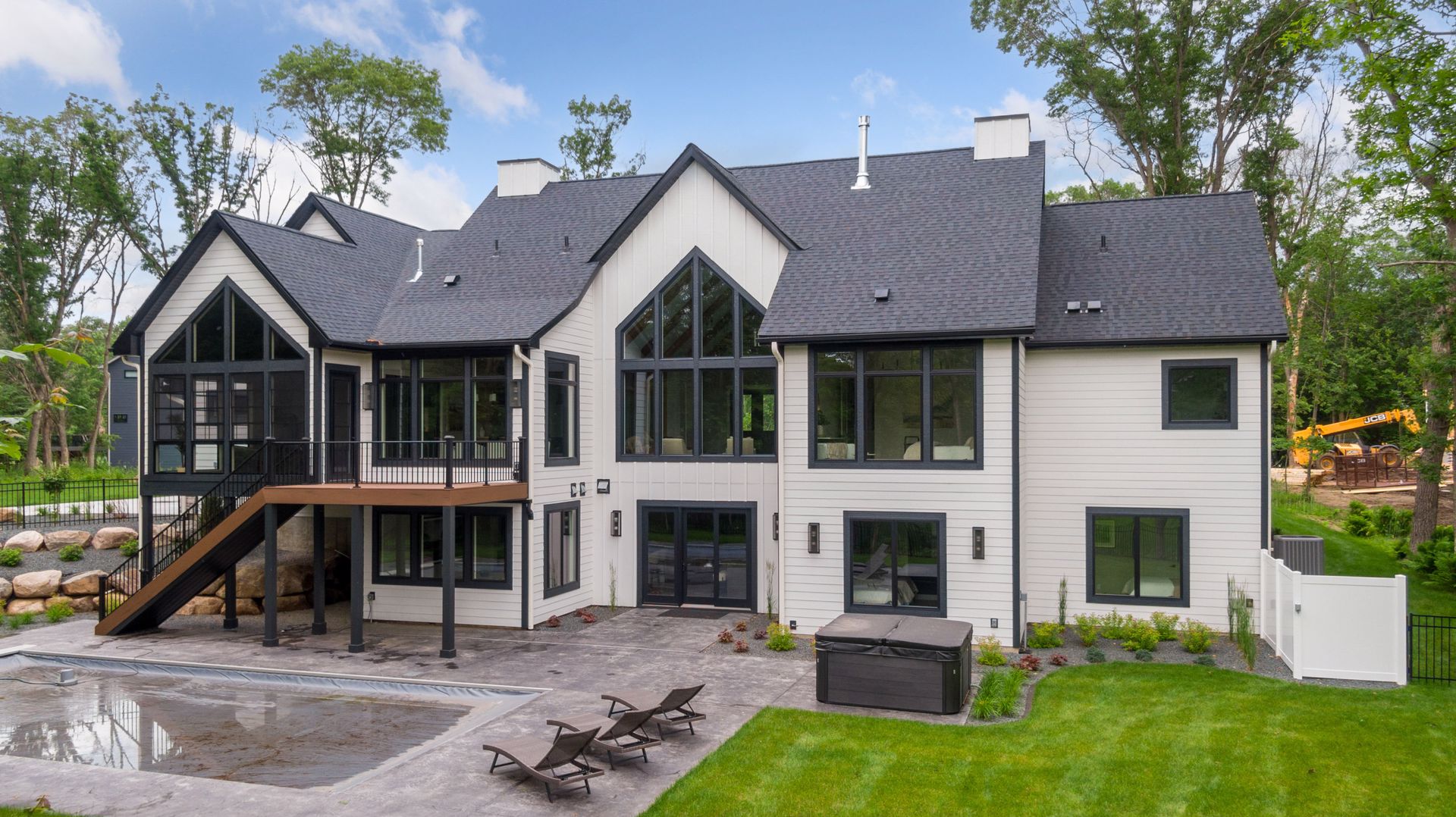 Rear exterior of home